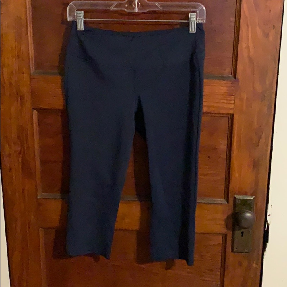 Navy Cropped Leggings